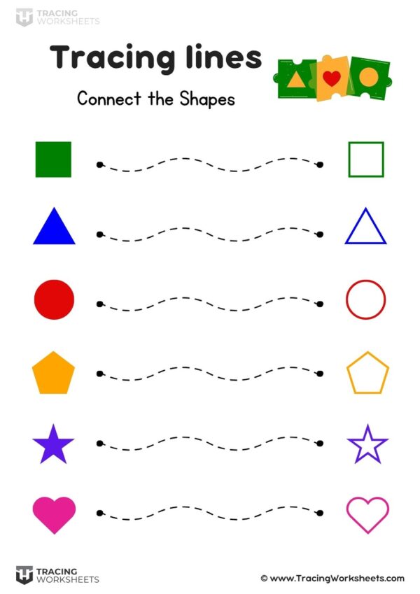 Tracing Lines Worksheets for Kids – 10 Free Printable PDFs