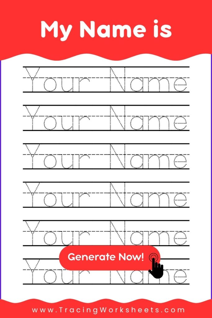 Free Name Tracing Generator | Create Worksheets with Lines