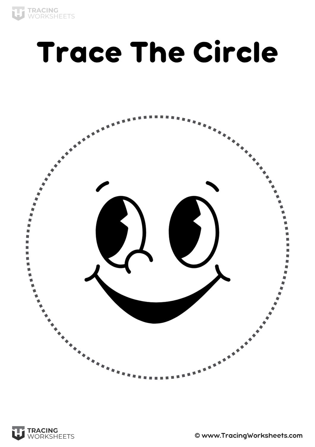 Happy Face Circle Tracing Happy Face Circle Tracing