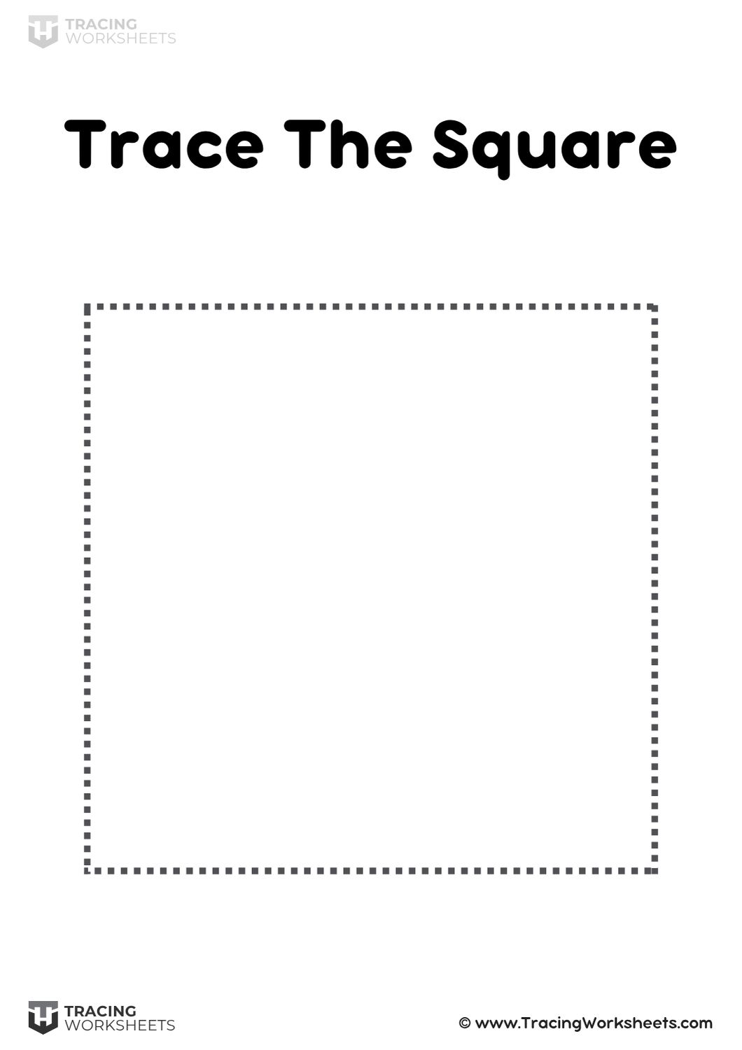 Large Basic Square Tracing Large Basic Square Tracing