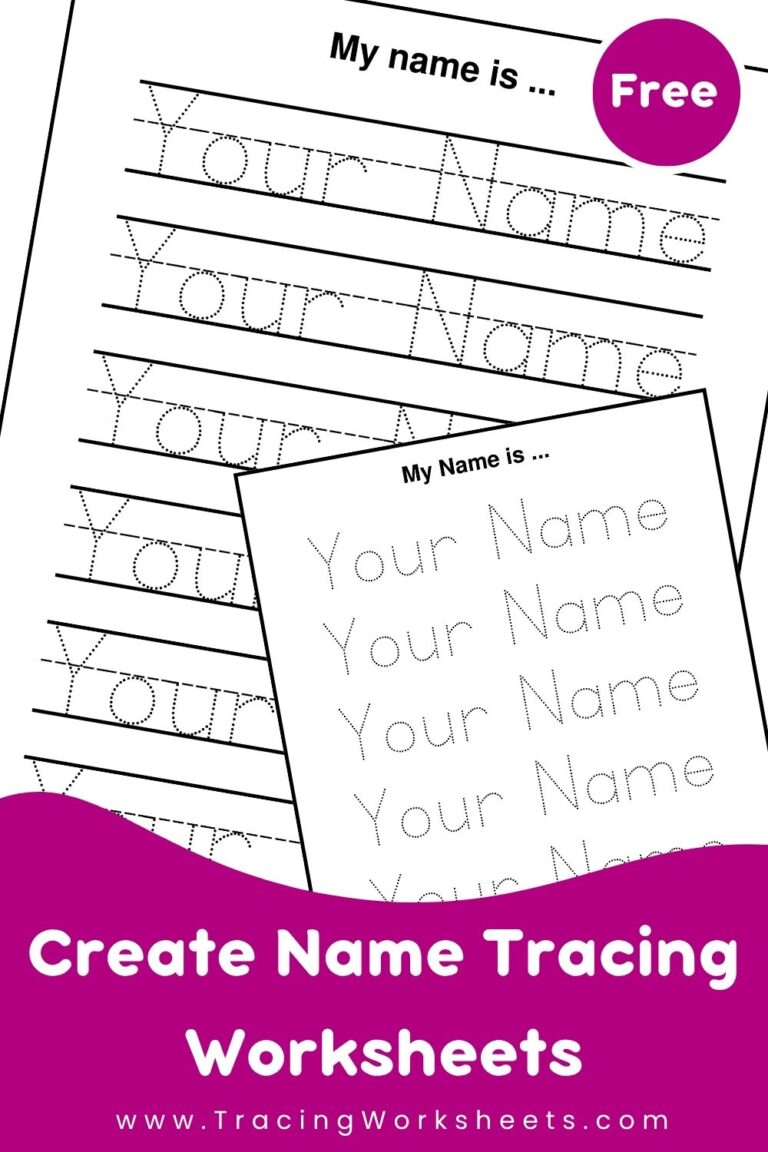 Name Tracing Worksheets