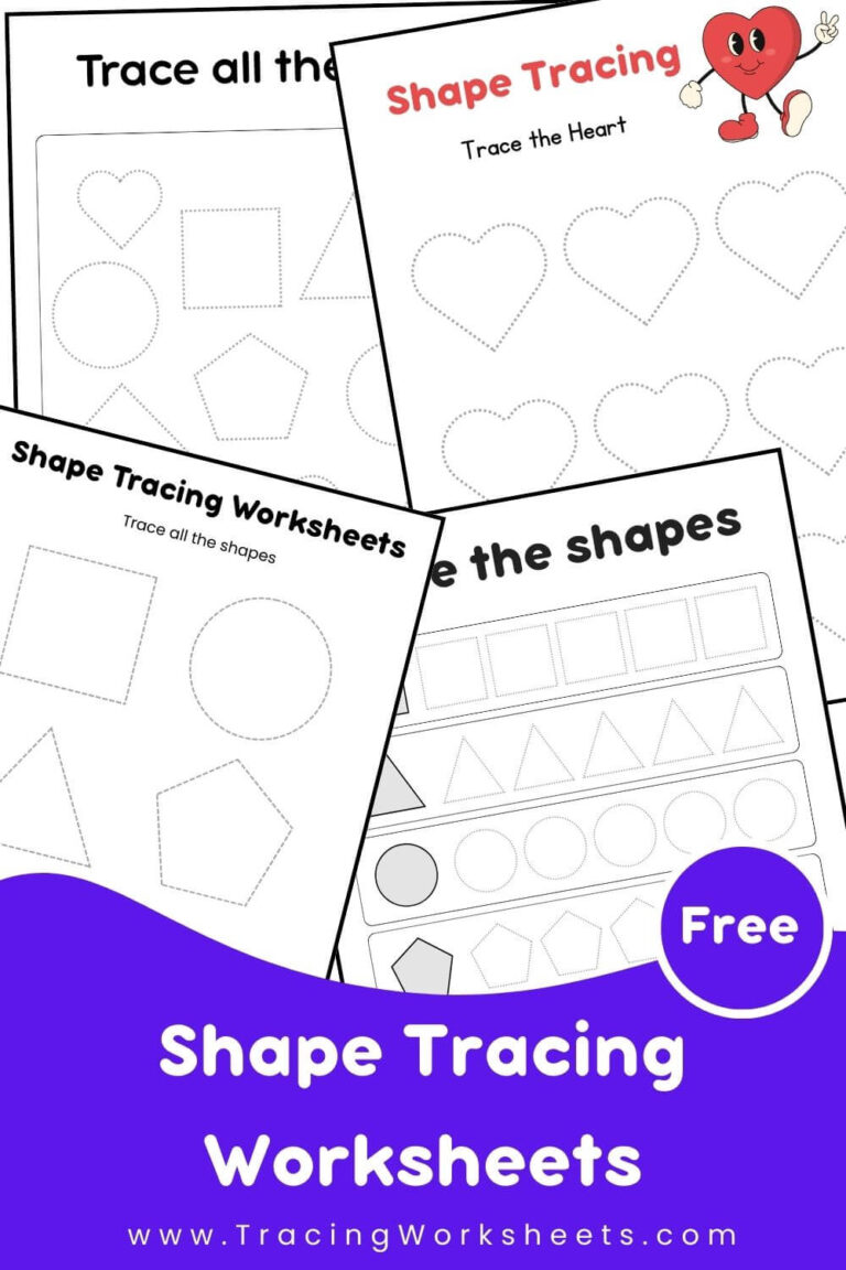 Shape Tracing Worksheets