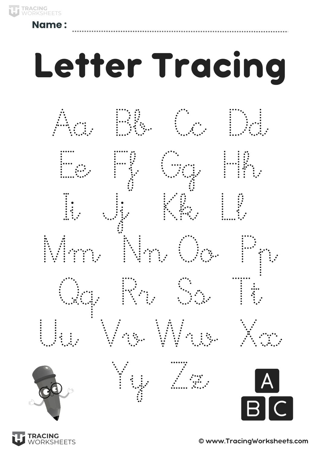 Dotted Letter Pairs (Aa-Zz)