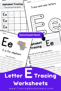 Letter E Tracing