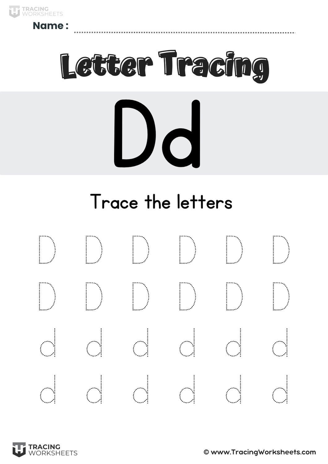 Simple Letter D Repetition