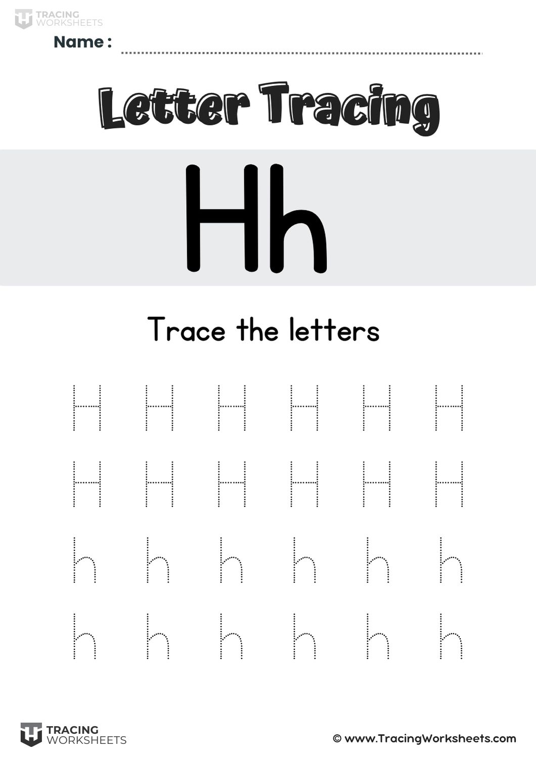 Simple Letter H Repetition