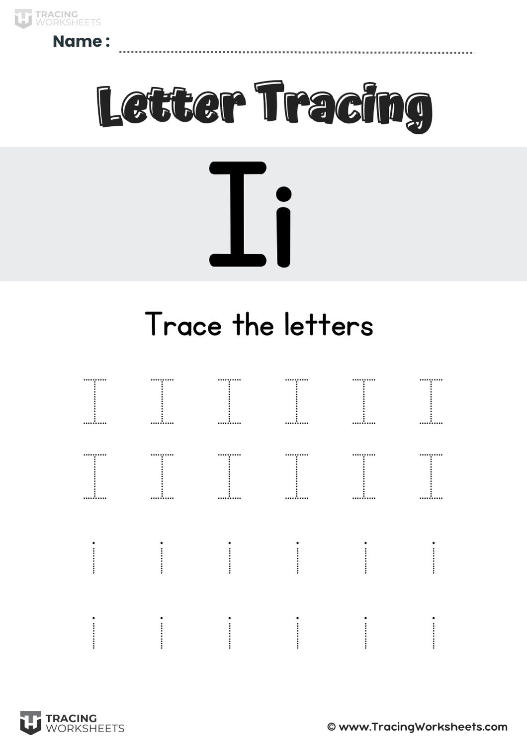 Simple Letter I Repetition