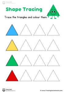 Good Triangle Tracing Triangle Tracing Worksheets – 8 Free Printables