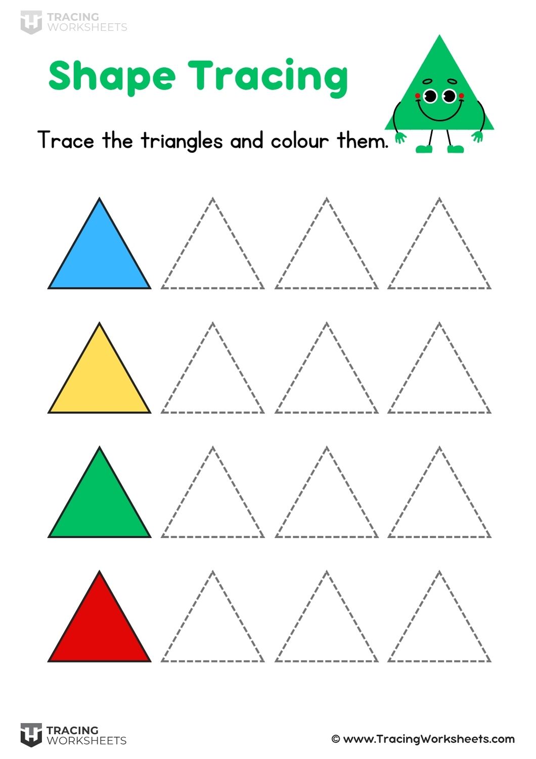 Trace and Color Triangles