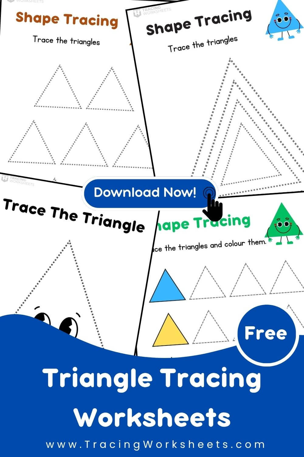 Triangle Tracing Worksheets
