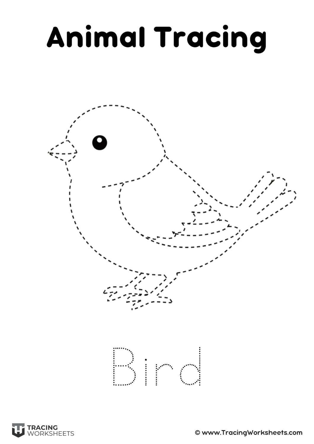 Bird tracing worksheet