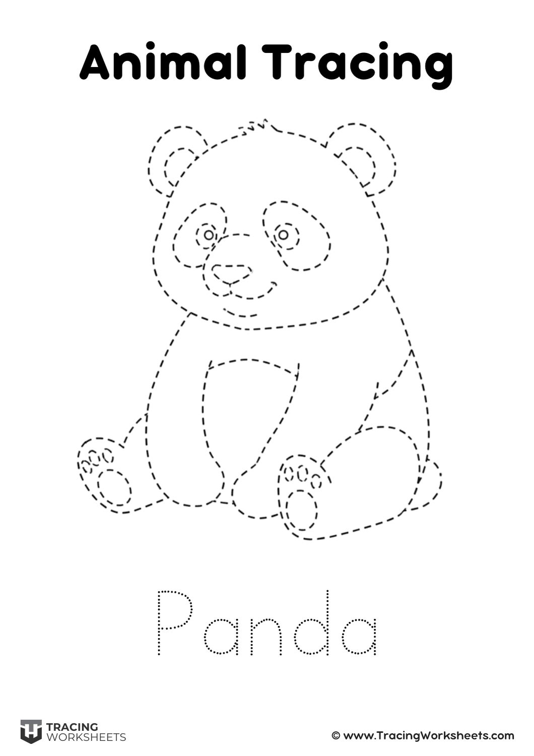 Panda tracing worksheet