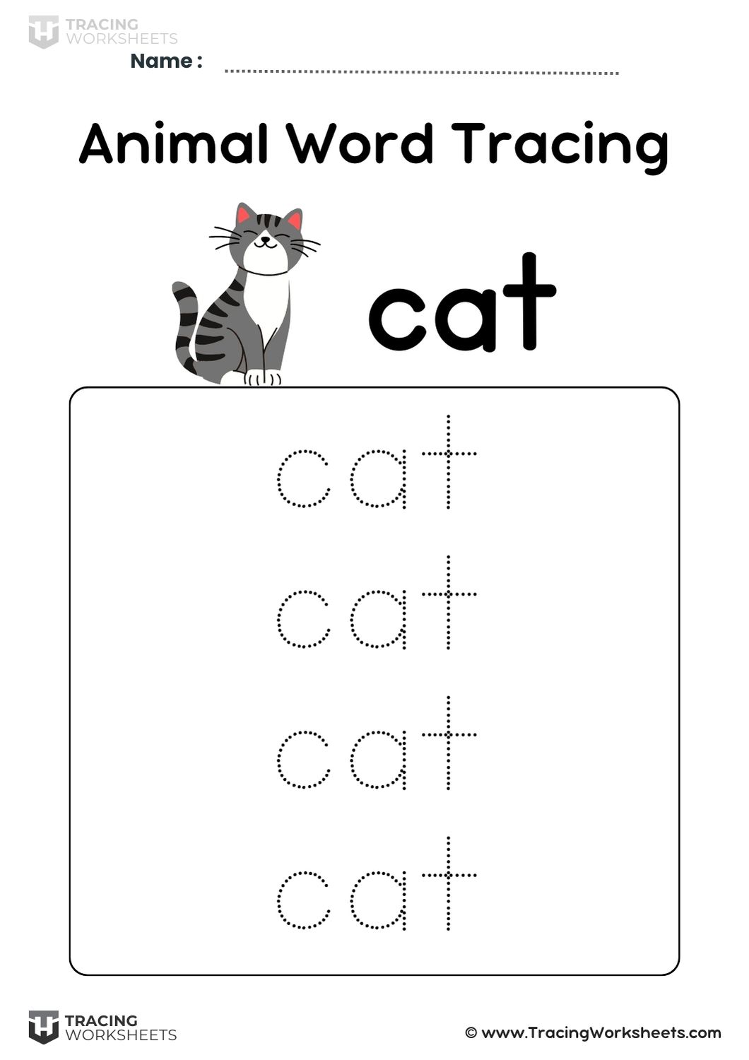 Cat Word tracing