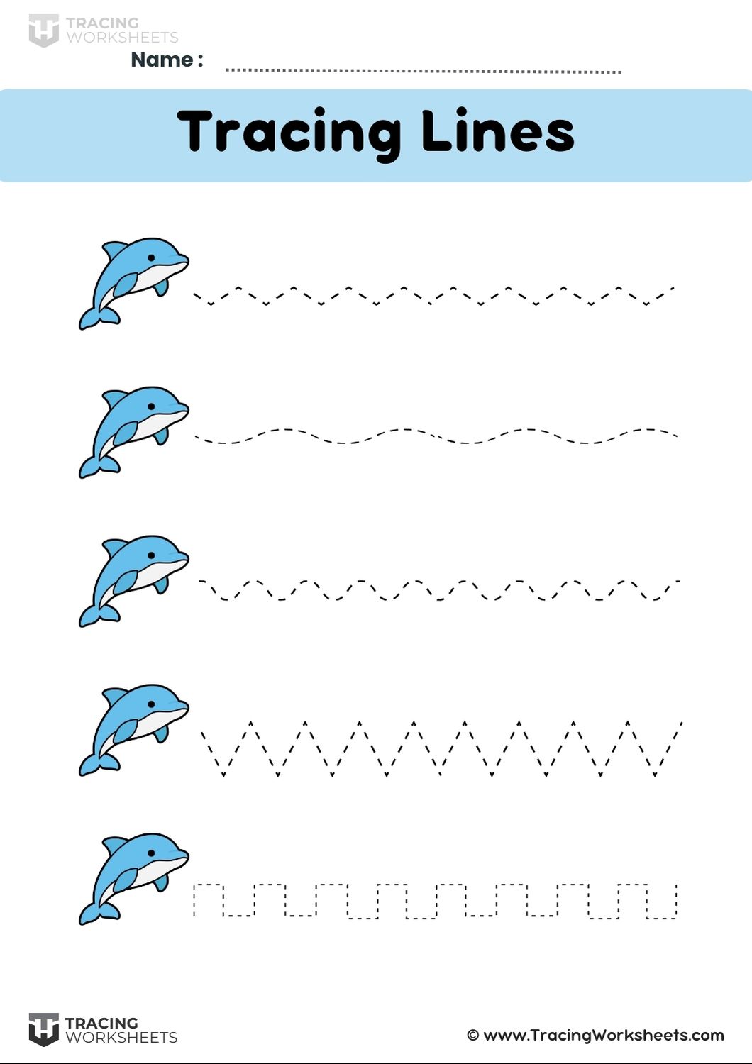Dolphin Tracing Lines